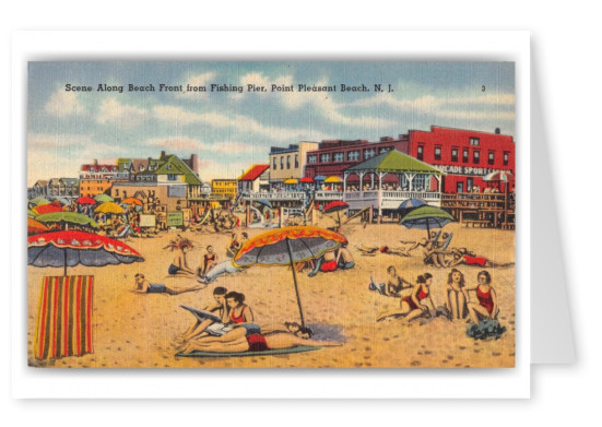 Point Pleasant Beach, New Jersey, scene along the beach