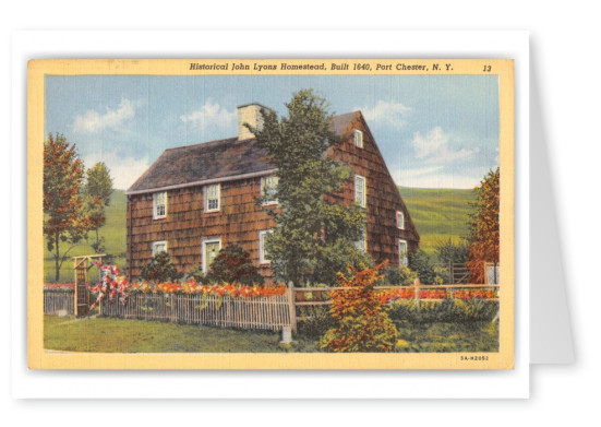 Port Chester, New York, Historical John Lyons Homestead