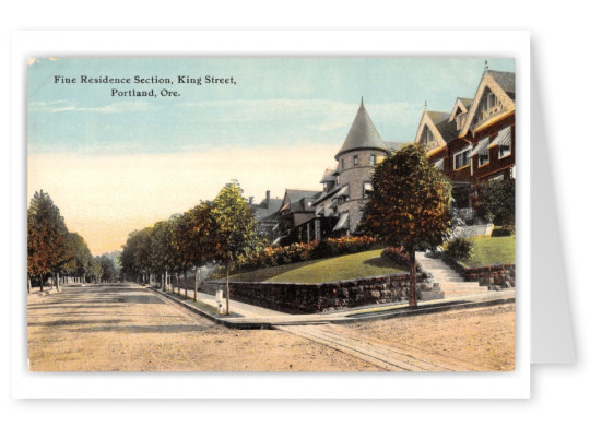 Portland, Oregon, residence section of King Street