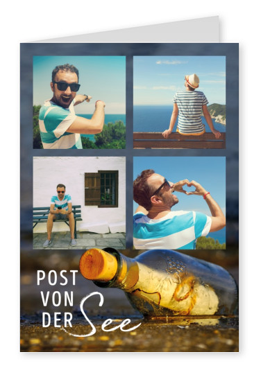 Postkarte Post von der See
