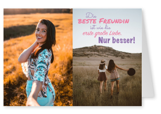freundschaft postkarte spruch mypostcard