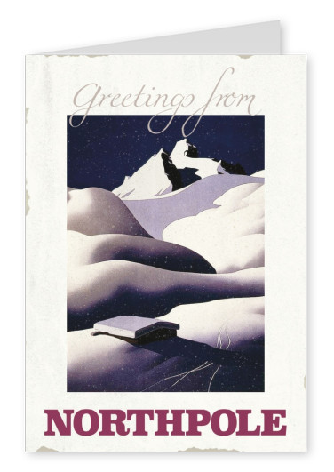 Grußkarte vom Nordpol von Edgar Cards