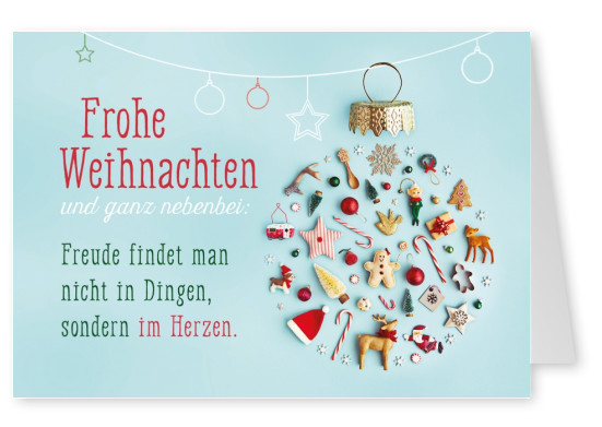 SegensArt Postkarte Frohe Weihnachten