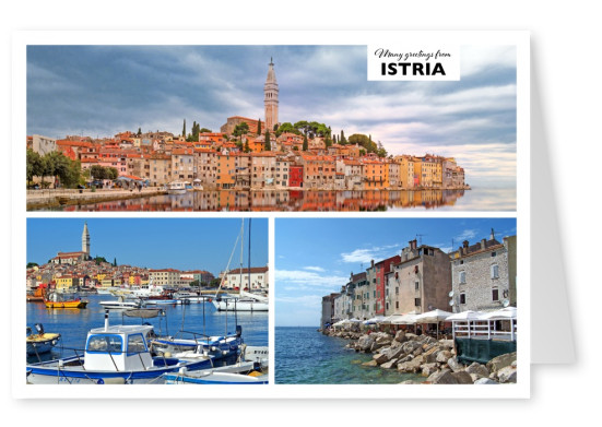 Istrien Panorama Collage Urlaubsgrusse Und Spruche Echte Postkarten Online Versenden
