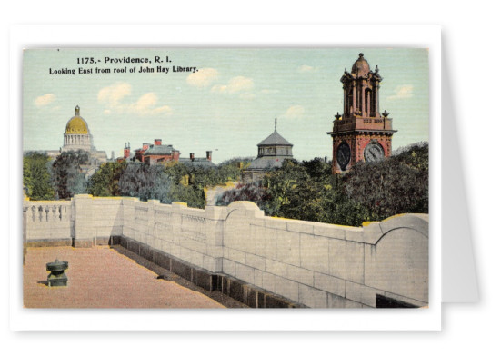 Providence, Rhode Island, Looking East from John Hay Library roof