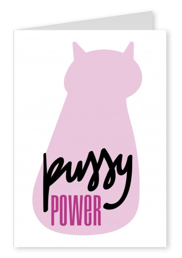 pussy power pinke Katze