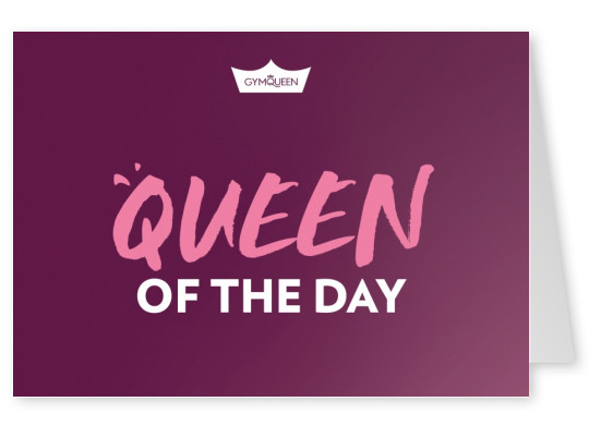 Postkarte GYMQUEEN Queen of the day