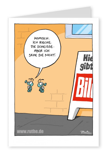 Ruthe-Cartoons, Bildzeitung postkarte