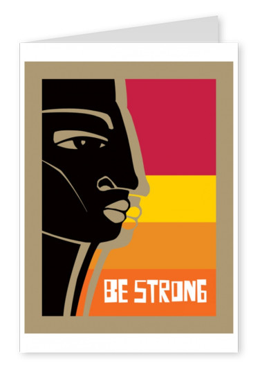 Bunte Illustration - Be strong