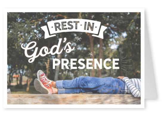 postcard SegensArt Rest in god's presence