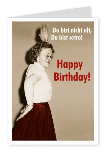 18. Geburtstag Happy Birthday Retro Vintage | Grußkarte