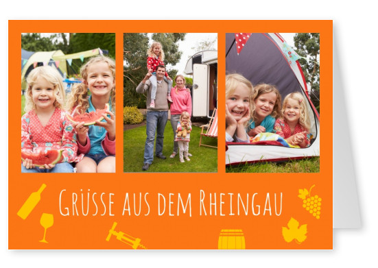 Meridian Design Postkarte Grüsse aus dem Rheingau