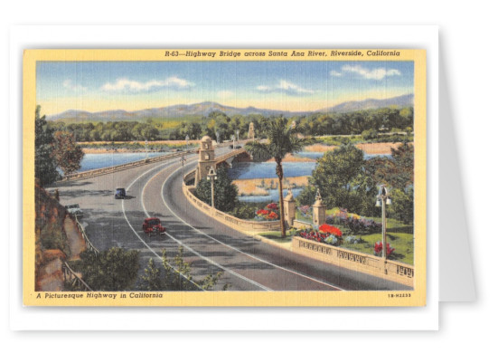 Riverside, California, bridge across Santa Ana River