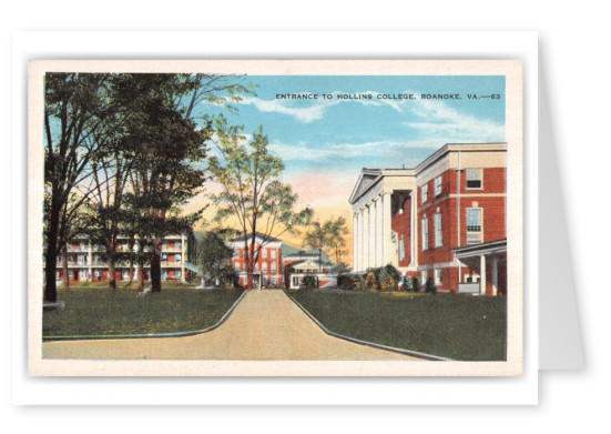 Roanoke, Virginia, Entrance to Hollins College