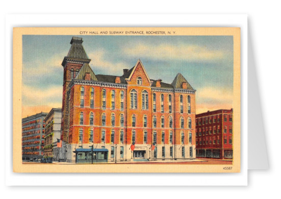 Rochester, New York, City Hall and Subway Entrance