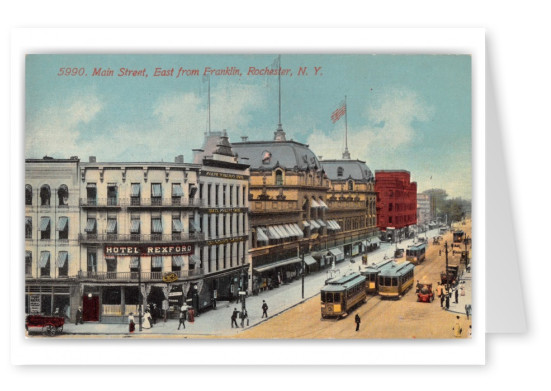 Rochester, New York, Main Street, east from Franklin