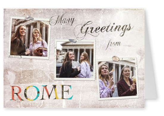 Many greetings from Rome