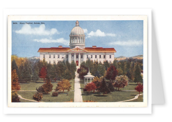 Salem, Oregon, birds-eye view of capitol