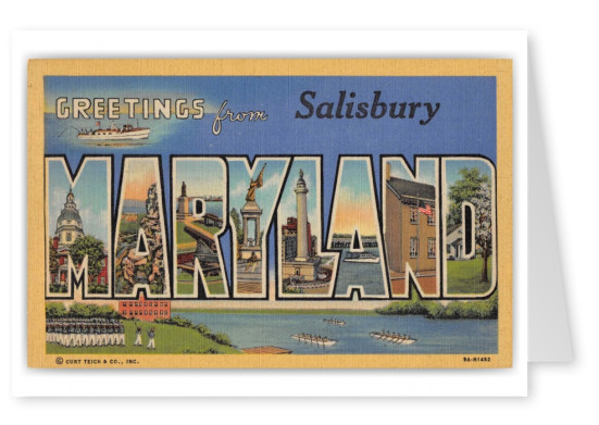 Salisbury Maryland Large Letter Greetings