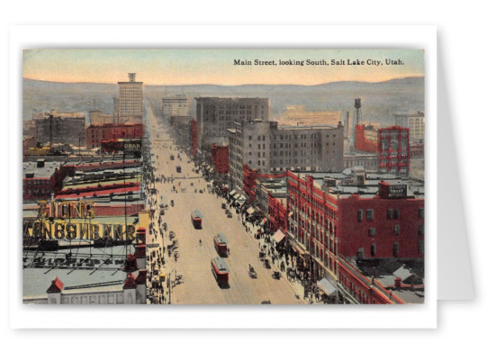 Salt Lake City Utah Main Street Looking South