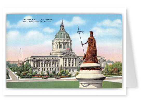 San Francisco California Civic Center City Hall