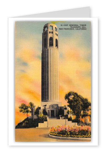 San Francisco California Telegraph Hill Coit Memorial Tower