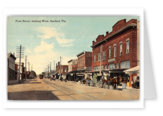 Sanford, Florida, First Street looking west