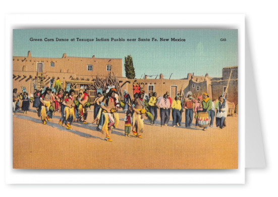 Santa Fe New Mexico Tesuque Indian Pueblo Green Corn Dance