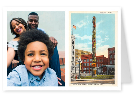 Seattle, Washington, Totem Pole, Pioneer Sqaure