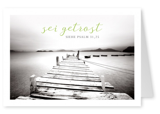 Postkarte SegensArt sei getrost Psalm 31, 25