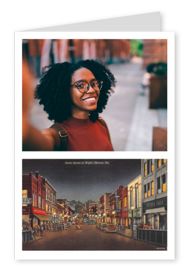 Sharon, Pennsylvania, State Street at night