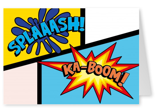 kaboom splash pop art–mypostcard