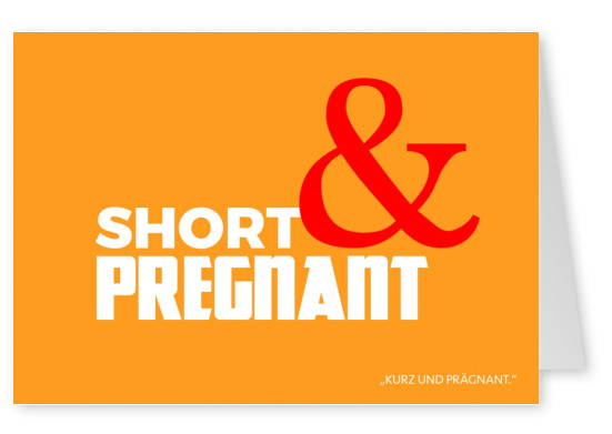 Short & pregnant denglisch kurz und prÃ¤gnant