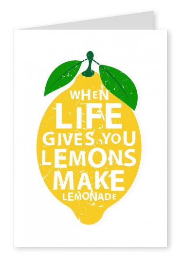Lustiger Spruch Leben Zitrone Limonade