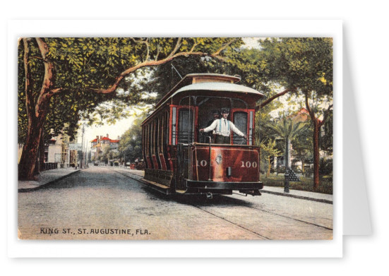 St Augustine Florida King Street Trolley