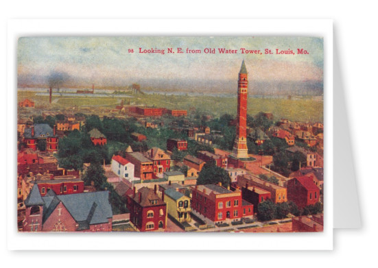 St. Louis, Missouri, Looking northeast from old Water Tower
