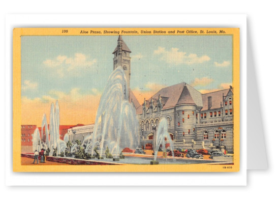 St. Louis Missouri Union Station Aloe Plaza Fountain