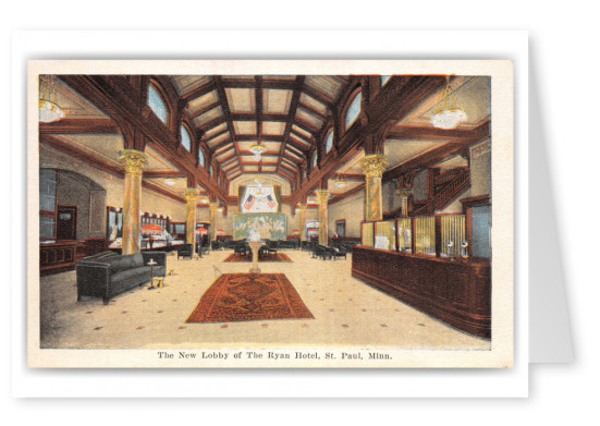 St. Paul, Minnesot, the Ryan Hotel lobby