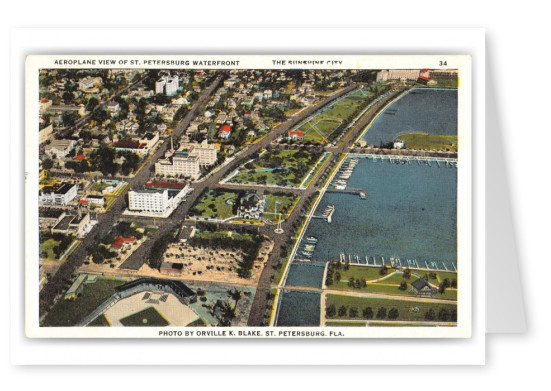 St. Petersburg, Florida, aeroplane view