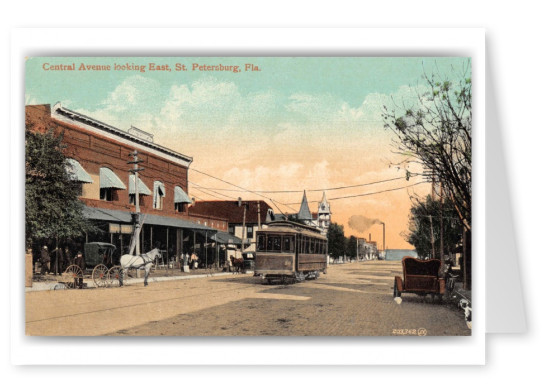 St Petersburg Florida Central Avenue Looking East