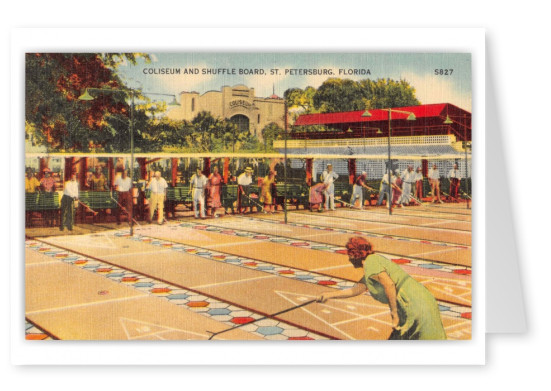 St Petersburg Florida Coliseum and Shuffle Board