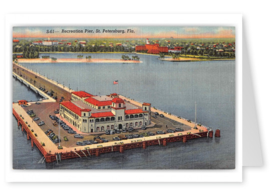 St Petersburg Florida Recreation Pier Birds Eye View