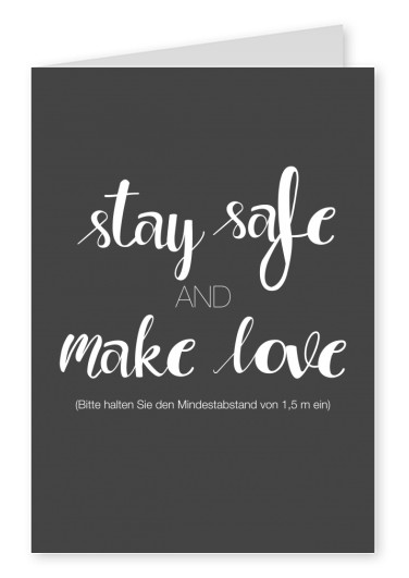 Over-Night-Design stay safe and make love