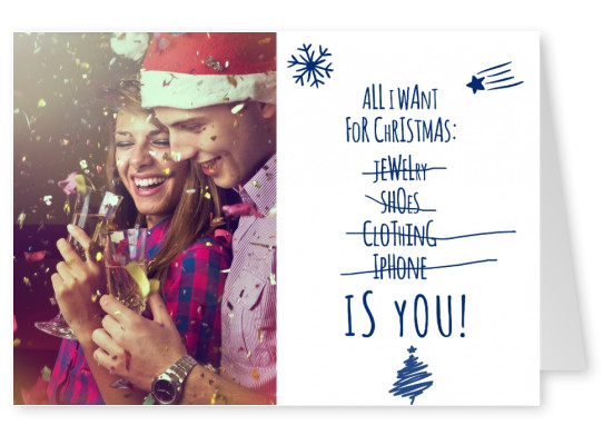 romantischer spruch weihnachten postkarte