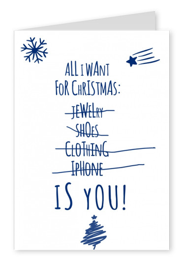 romantischer spruch weihnachten postkarte