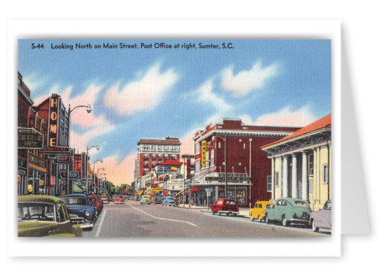 Sumter, South Carolina, looking north on main Street