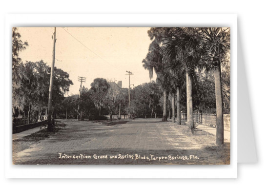 Tarpon Springs Florida Intersection Grand and Spring Blvd