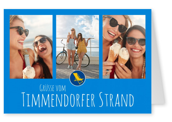 Meridian Design Postkarte Grüsse vom Timmendorfer Strand