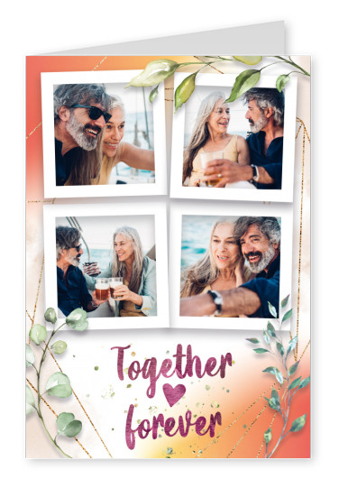 Postkarte Together forever