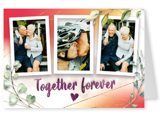 Postkarte Together forever